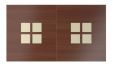Plateau table Montfort decor vitré petits carreaux