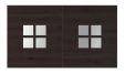 Plateau table Montfort decor inox brossé
