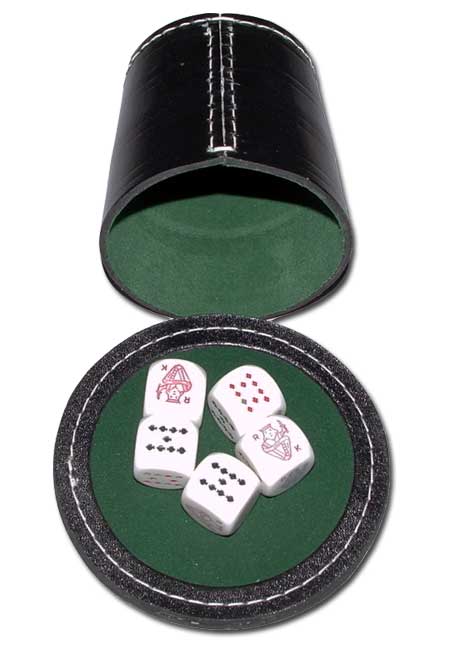 Engelhart Jeu de poker menteur en cuir 300610 
